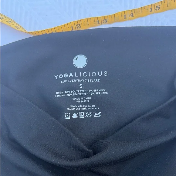 Yogalicious Black Boot-Cut Flare Yoga Pants - Picture 3 of 6